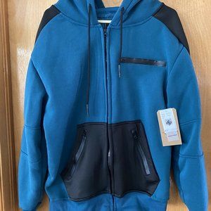Men’s Rok Teal/Black Hooded Sweatshirt Size S